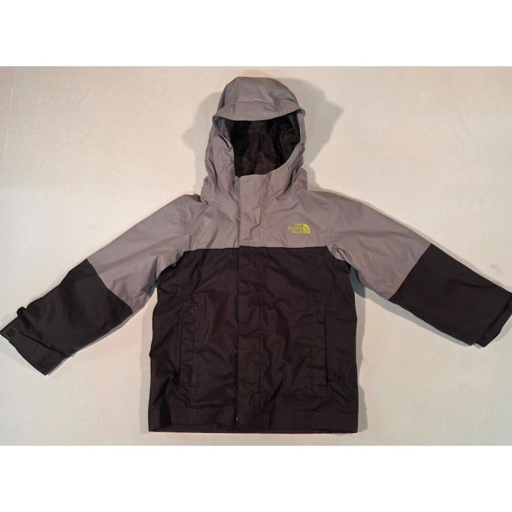 The North Face Toddler Jacket 4T Gray Black Hooded Coat